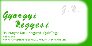 gyorgyi megyesi business card